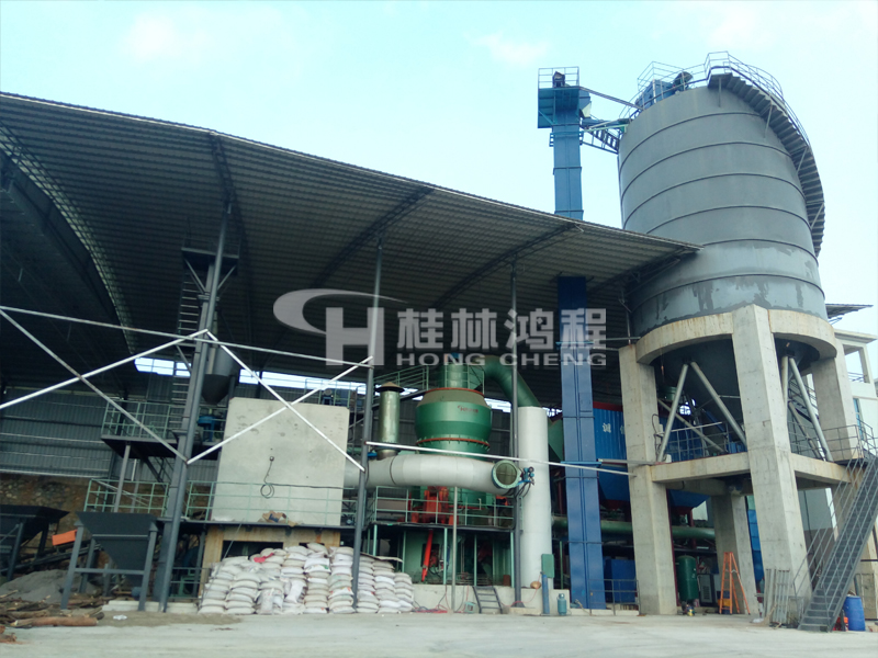 白云石礦，磨粉生產(chǎn)線，立式磨粉機，白云石磨粉機，磨粉設(shè)備，磨粉機械，桂林鴻程